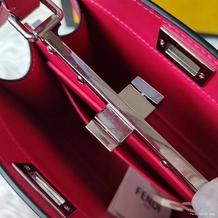 Affordable Rose Leather In ISeeU Bag Peekaboo Fendi Petite Nappa 0715